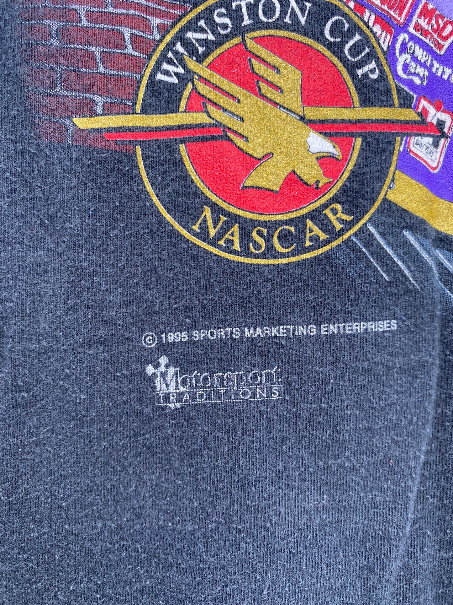 1995 NASCAR Size XL Vintage Racing T-Shirt / 9296