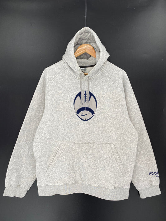 00’ NIKE FOOTBALL Size L Vintage Hoodie Sweat-shirt / E795
