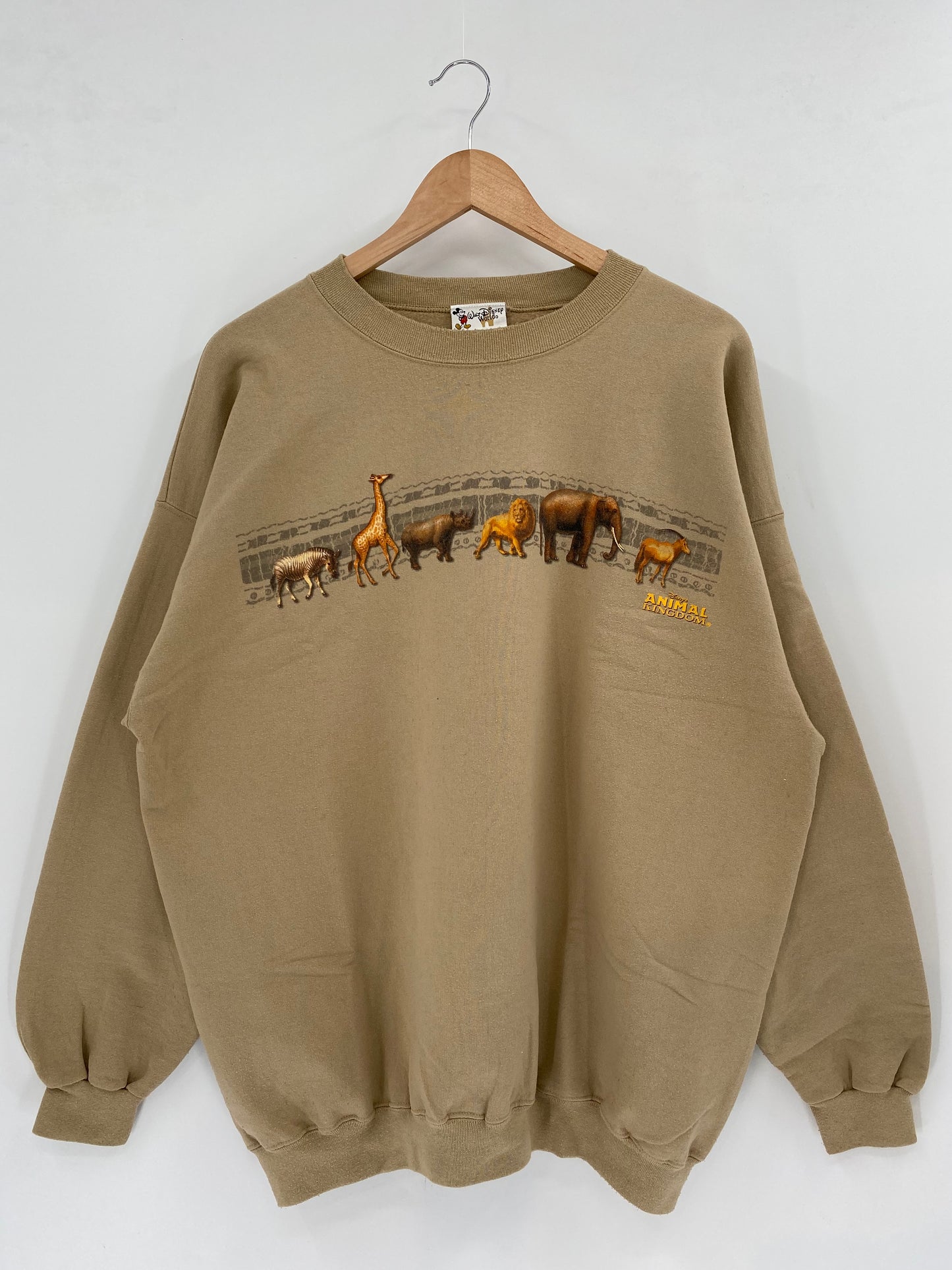 00' DISNEY ANIMAL KINGDOM Made in USA Size XL Vintage Sweat-shirt / K3339