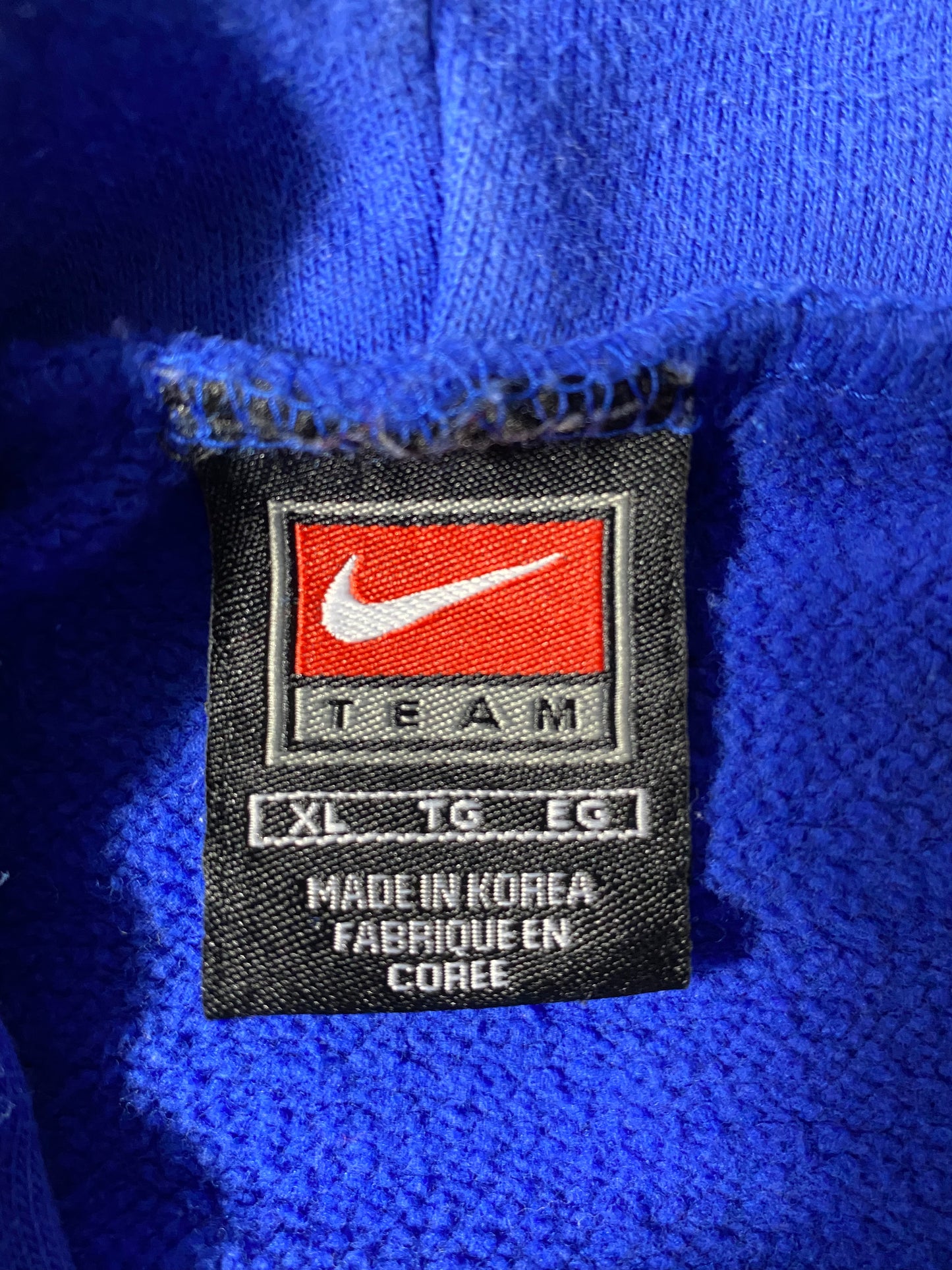 00's NIKE DUKE UNIVERSITY Size XL Vintage College Hoodie Sweat-Shirt / K3392