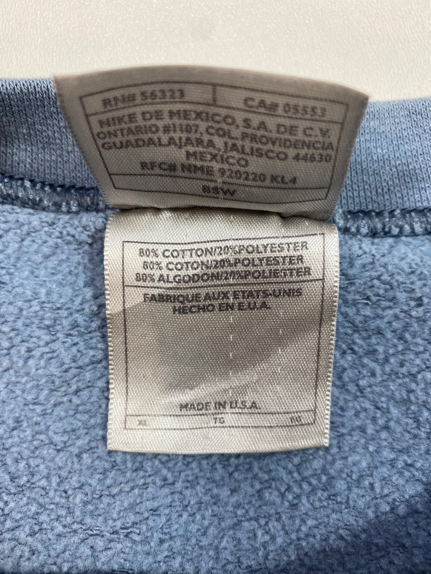 90’ NIKE Mini Swoosh Made in USA Vintage Sweat-Shirt / 4690