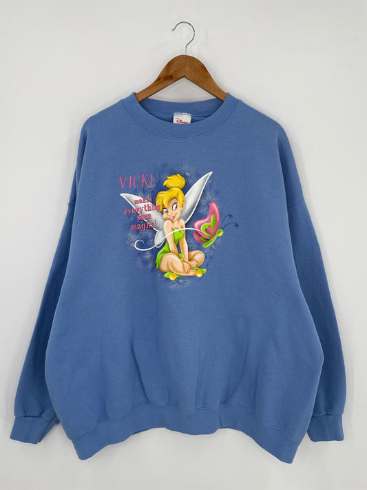 00’ DISNEY TINKER-BELL Size XXXL Vintage Sweat-shirt / A287