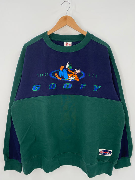 00’ DISNEY GOOFY Size XL Vintage Sweat-shirt / K3808