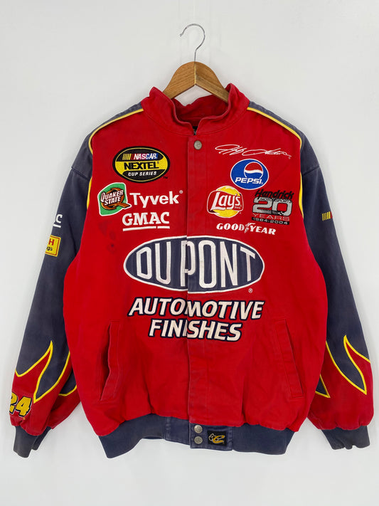 00’ NASCAR DUPONT Fire Pattern Size M Vintage Racing Jacket / 8028
