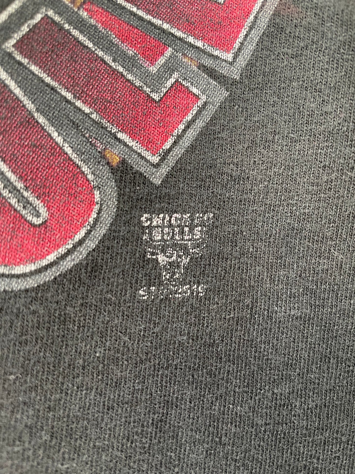 1998’ CHICAGO BULLS Size XL Vintage NBA T- Shirt / K2901