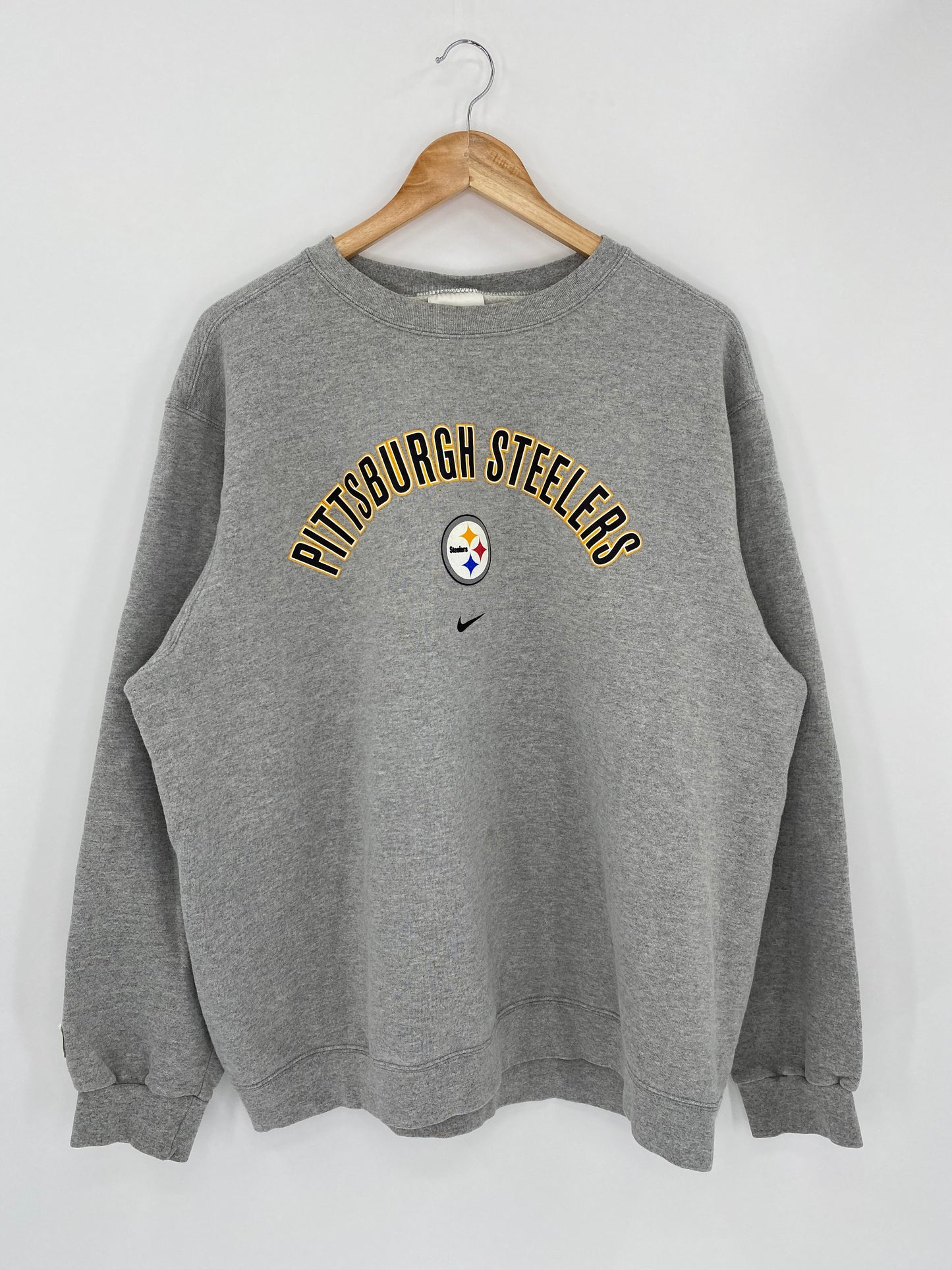 90’s NIKE x NFL PITTSBURGH STEELERS Size XL Vintage Sweat-Shirt / 5399
