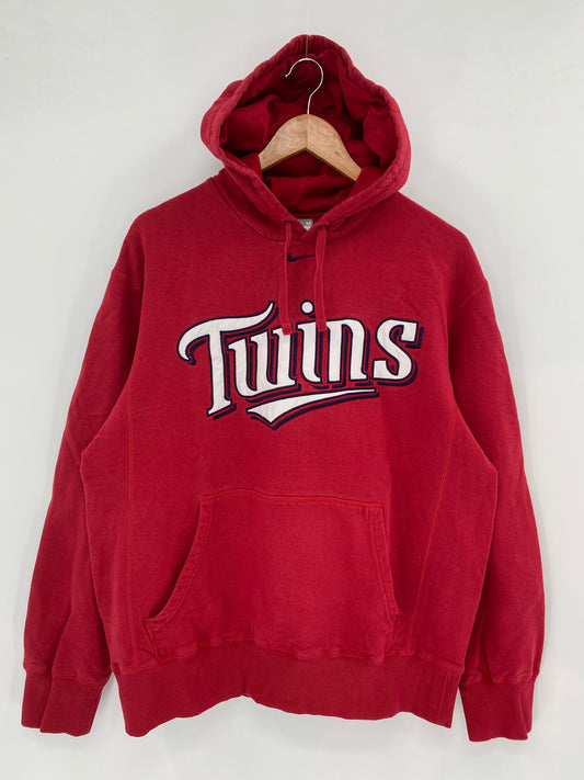 00’ NIKE MINNESOTA TWINS Size M Vintage MLB Hoodie Sweat-Shirts / K2988