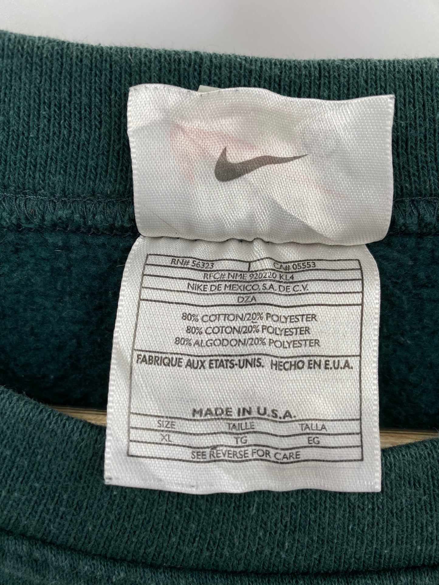 90’s NIKE MINI SWOOSH Made in USA Size XL Vintage Sweat-Shirt / K3056