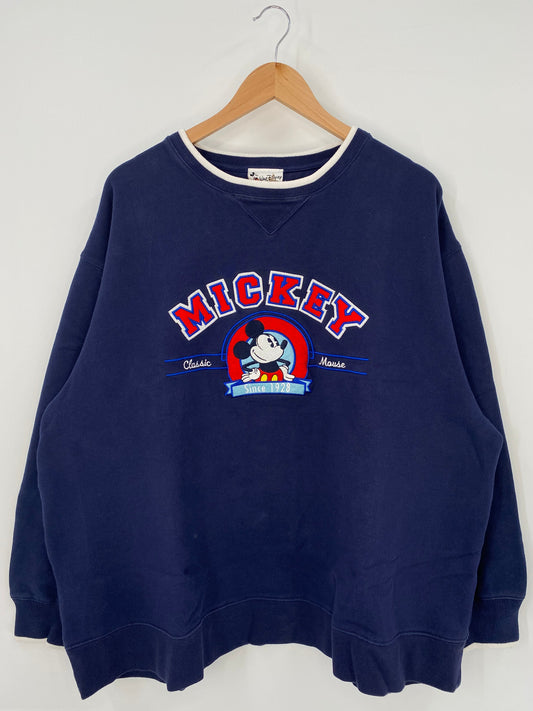 00’ DISNEY MICKEY Size XXL Vintage Sweat-shirt / A6254