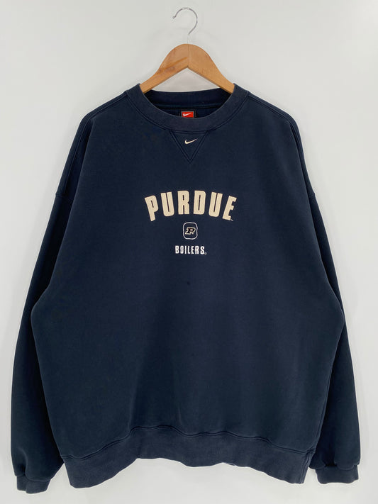 00’ NIKE PURDUE BOILERS Size XL Vintage Sweat shirt / 9617