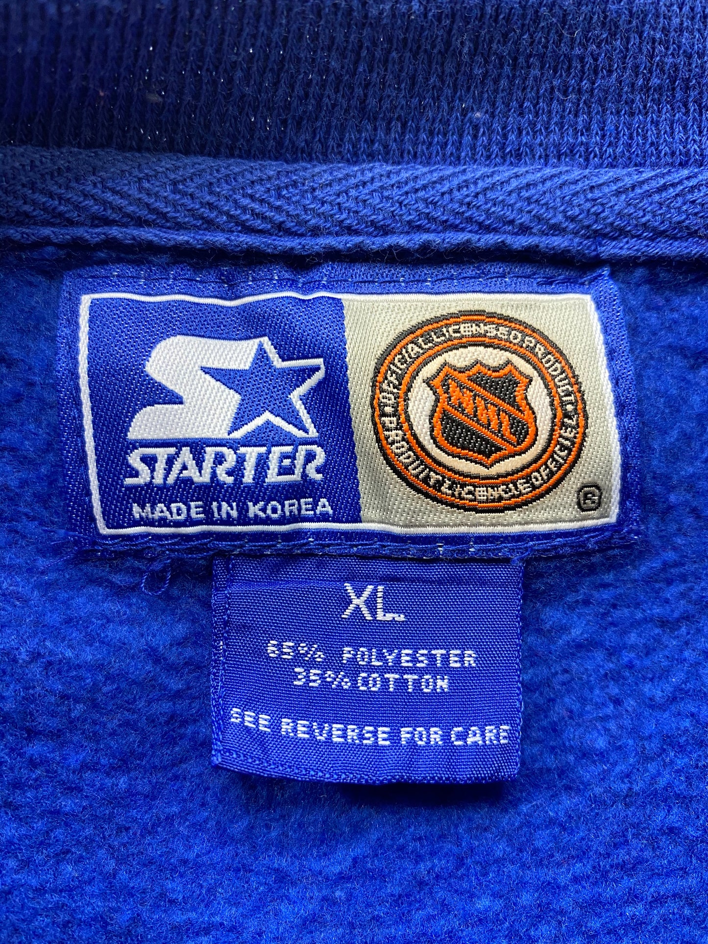 90’s STARTER RANGERS Size XL Vintage NHL Sweat-Shirt  / 6445