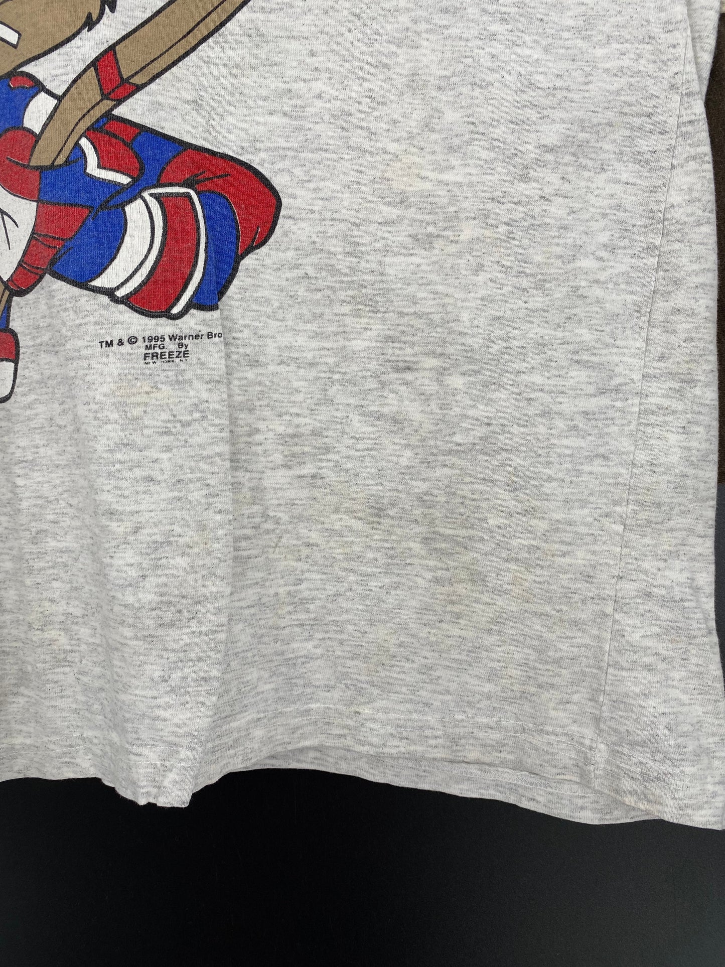 .1995 LOONEY TUNES WILEE Size No Tag (Approx.XXL) Vintage T-Shirt / E932