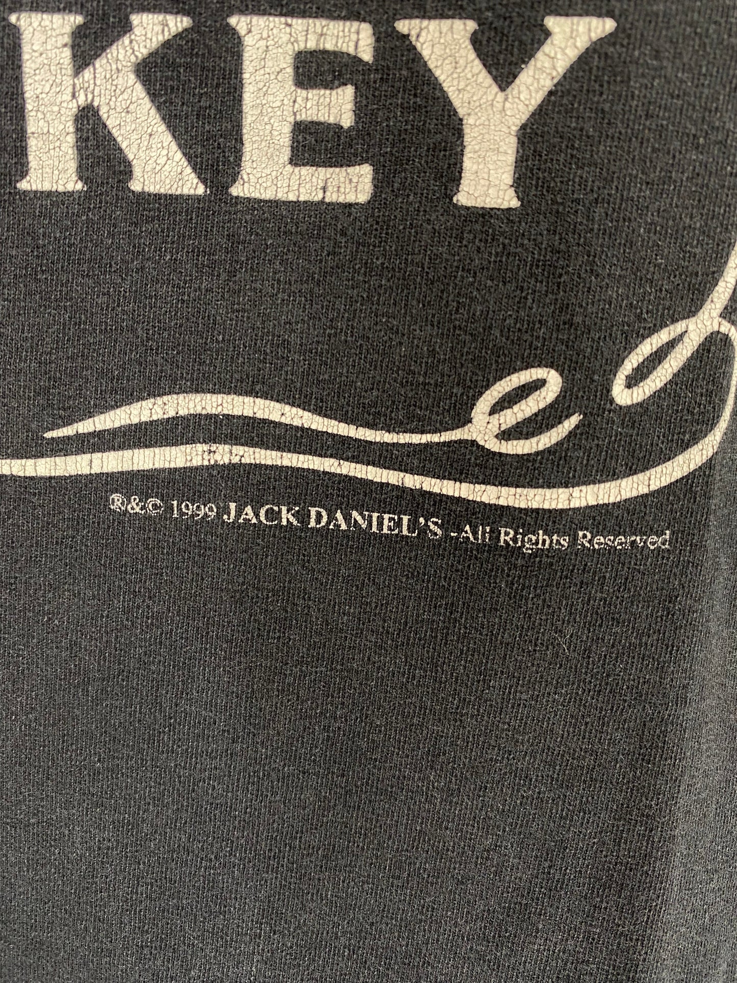 1999 JACK DANIELS Size XL Vintage Long Sleeve T-Shirts / A9869