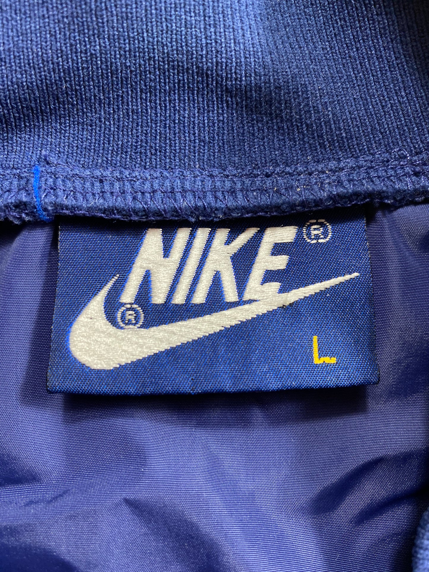 80’s NIKE Block Logo Size L Vintage Nylon Jacket / 7047