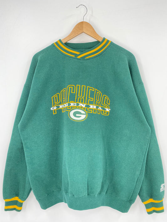 90’s STARTER GREEN BAY PACKERS Size XL NFL Sweat shirt / K3088