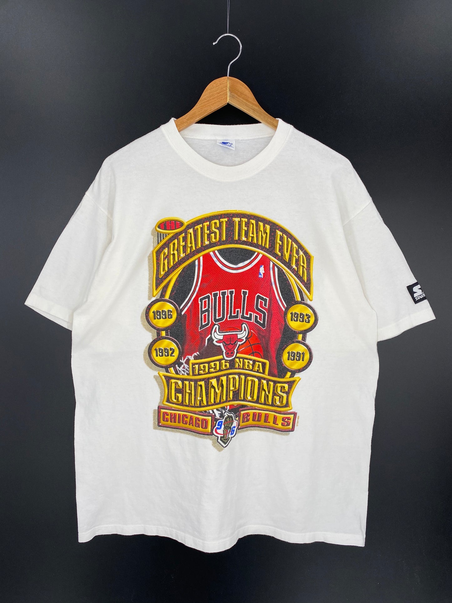 90’s STARTER CHICAGO BULLS Size L Vintage T-shirt / 9072
