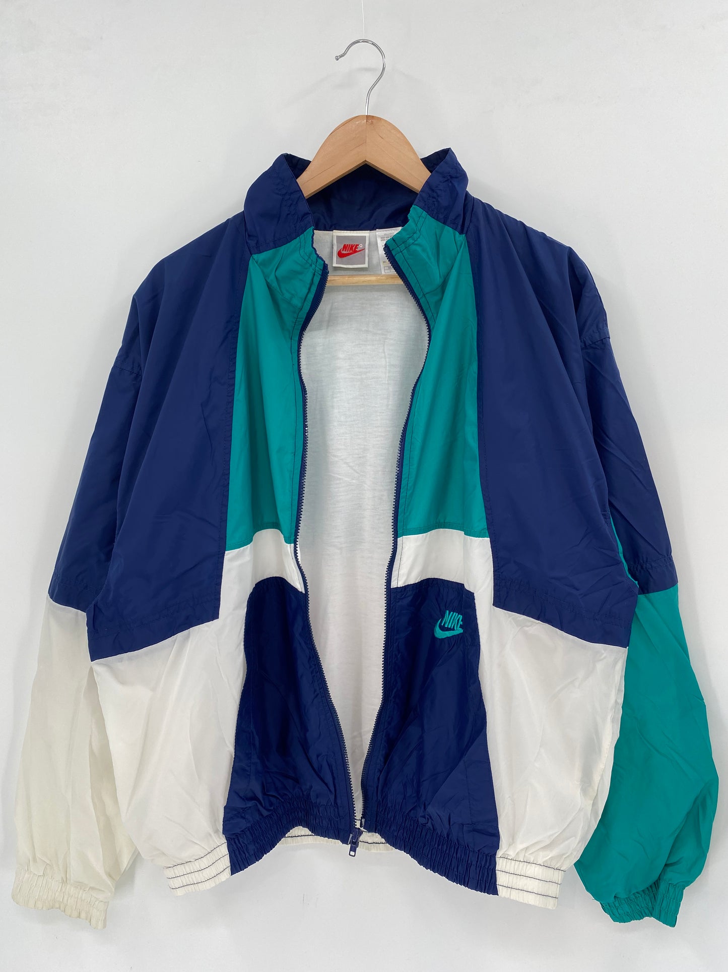 90’s Silver tag NIKE Size L Vintage Nylon Jacket/ k2319