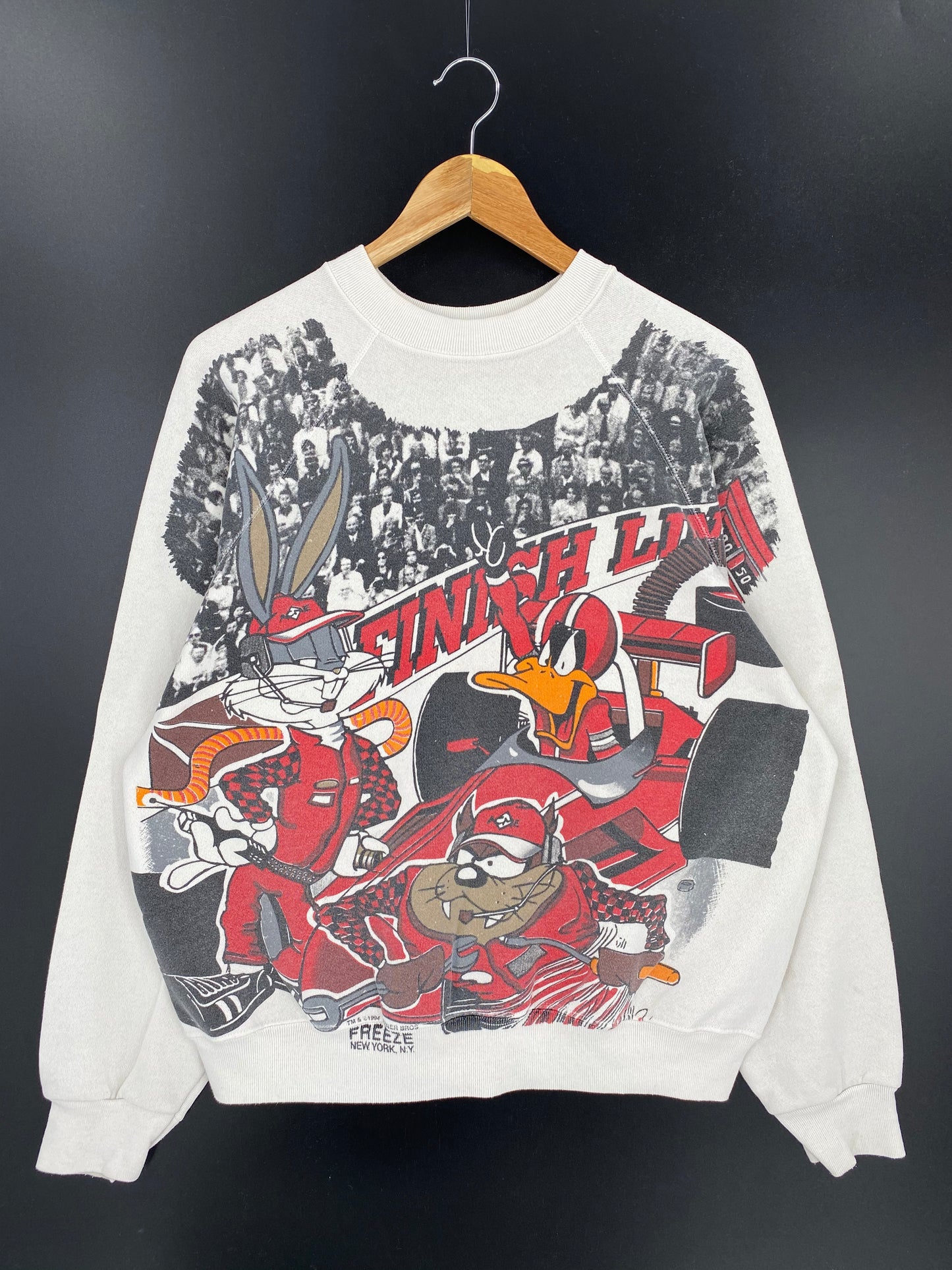 1994 LOONEY TUNES Made in USA Size L Vintage Sweat-shirt / 9171