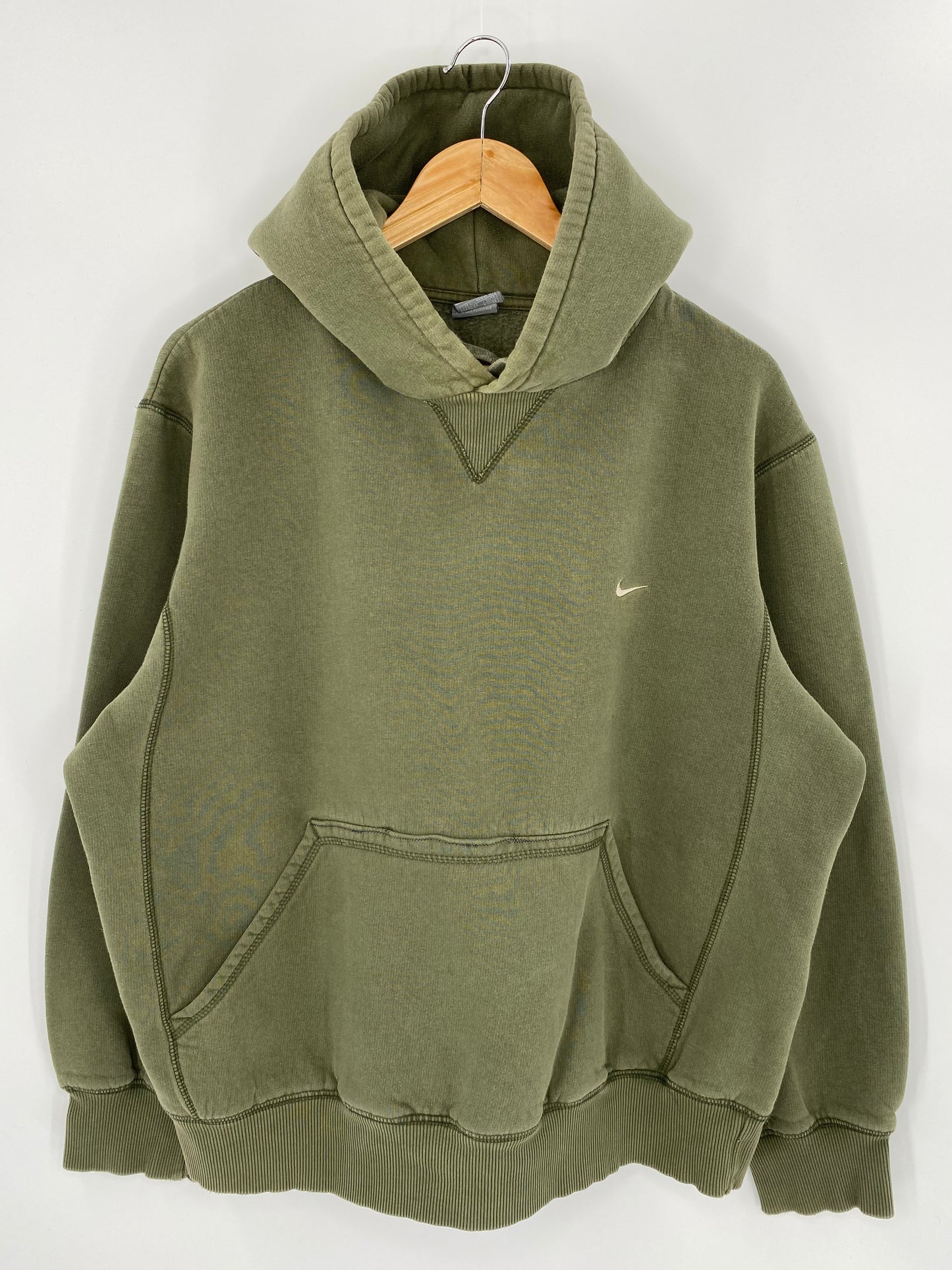 00’ NIKE Mini Swoosh Size L Vintage Hoodie Sweat-Shirt / 7410