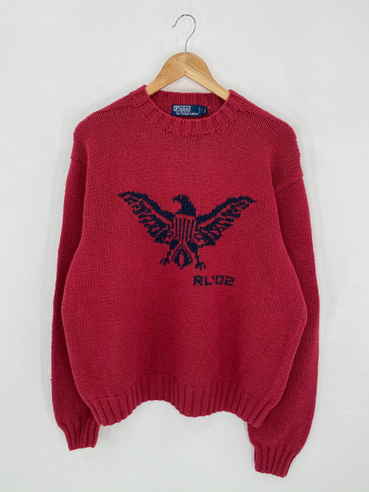02' POLO RALPH LAUREN Size XL Vintage Knit-Sweater /  6294