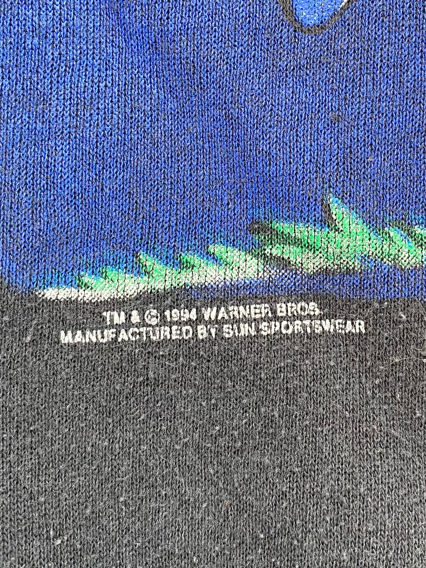 1994 LOONEY TUNES x DALLAS COWBOYS Made in USA Size L Vintage NFL Sweat-shirt / 8806