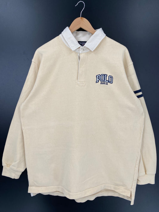 90’s POLO JEANS CO RALPH LAUREN Size XL Vintage Rugby-Shirt / K2041