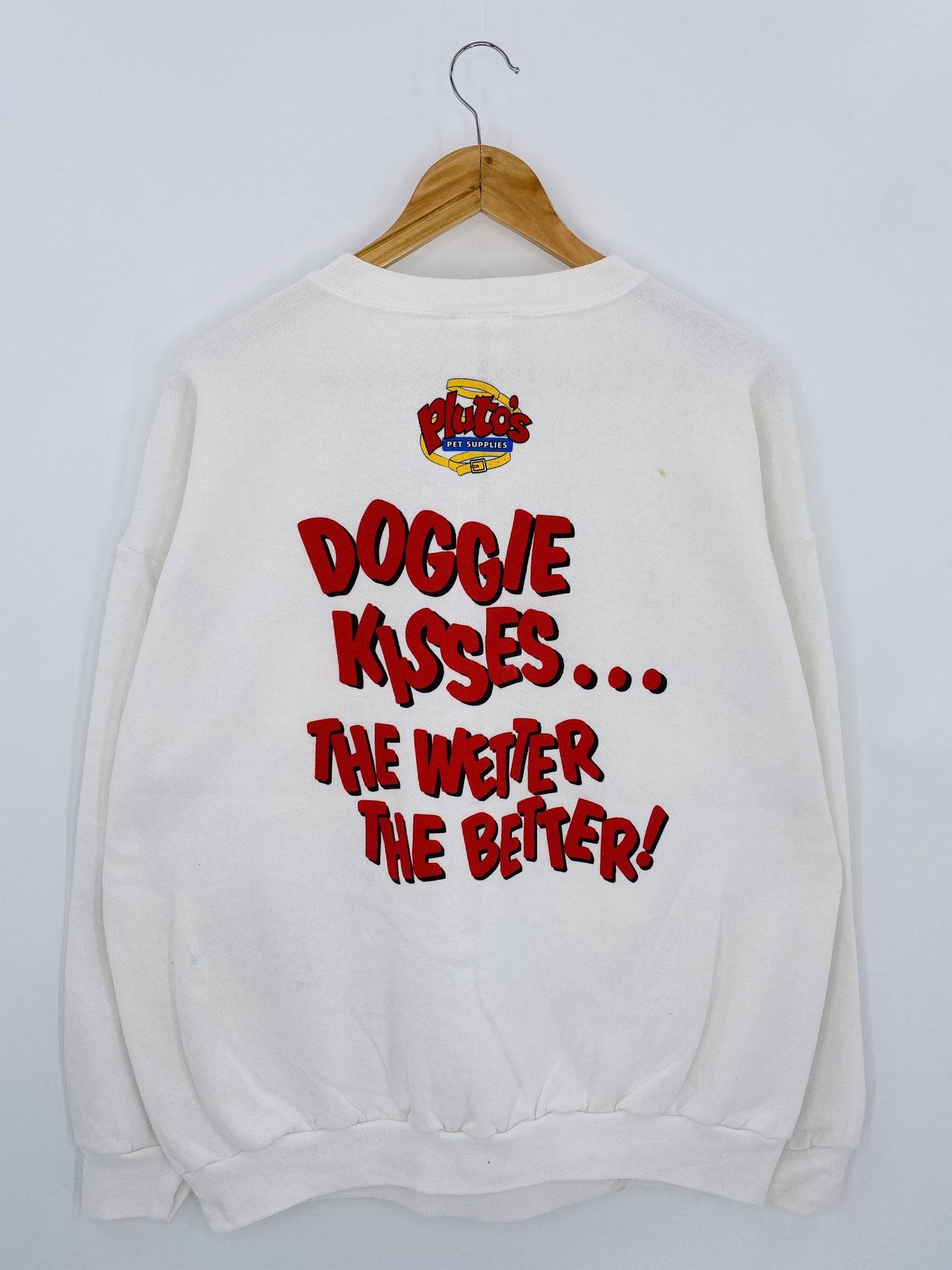 90’s DISNEY MICKEY and PLUTO Made in USA Size XL Vintage Sweat-shirt / k6001