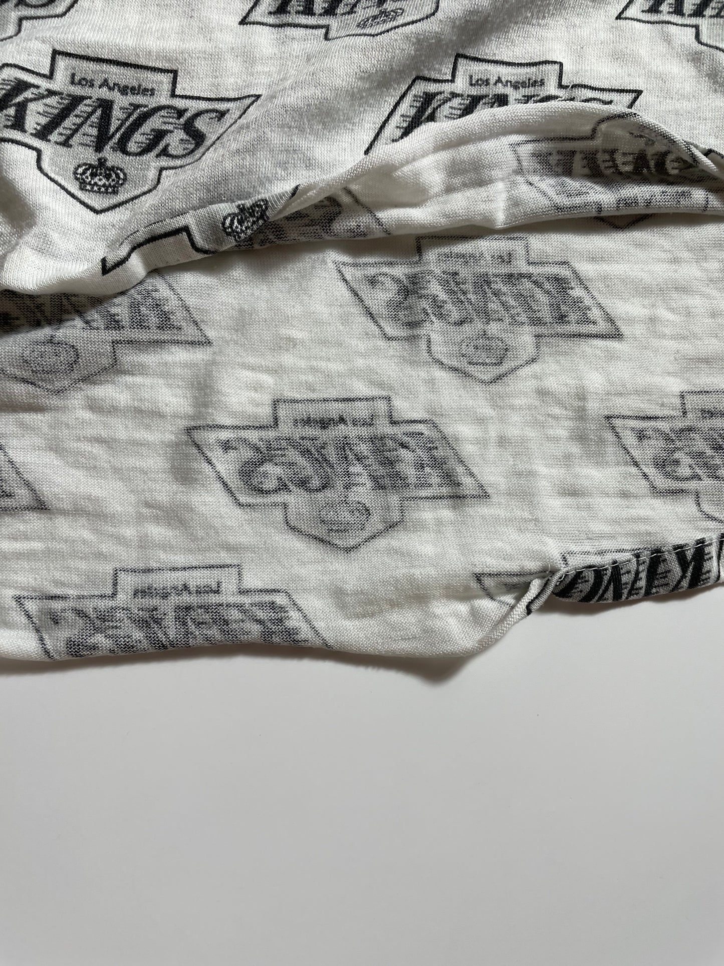 90’s Los Angels KINGS Made in USA Size XL Vintage NHL Lightweight Polo Shirt / K2182