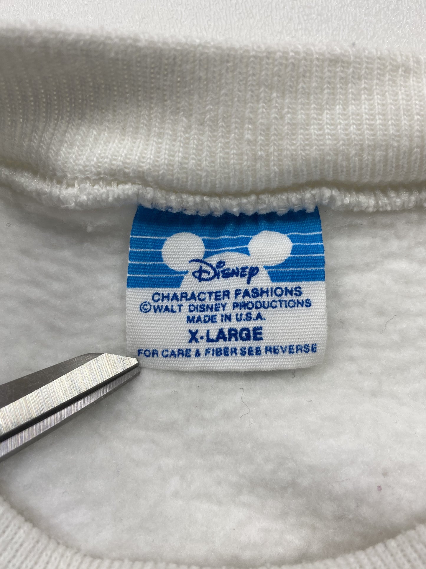 80’s Disney Mickey Mouse Epcot Made in USA Size XL Vintage Sweat-Shirt / K5022