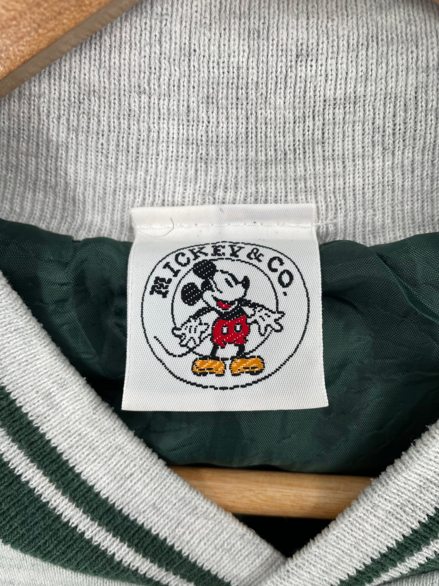 90’s DISNEY MICKEY Size XL Vintage Button Down Sweat-shirt / A5326