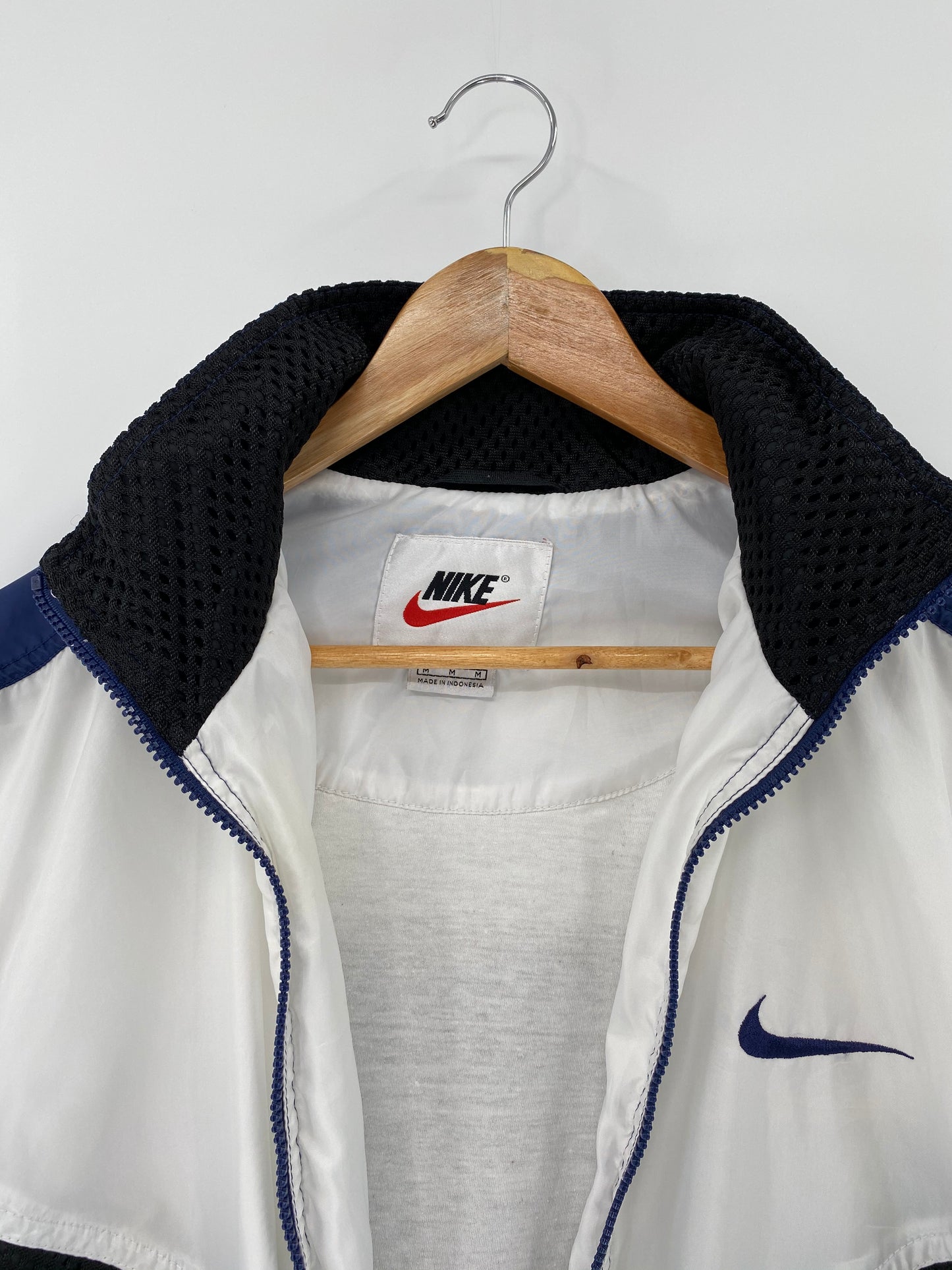 90's Nike Mini Swoosh Size M Vintage Mesh & Nylon Jacket / 9097