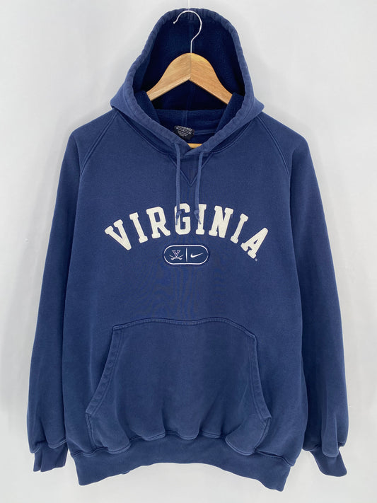 00’ NIKE VIRGINIA Size L Vintage Hoodie Sweat-Shirt / 6958