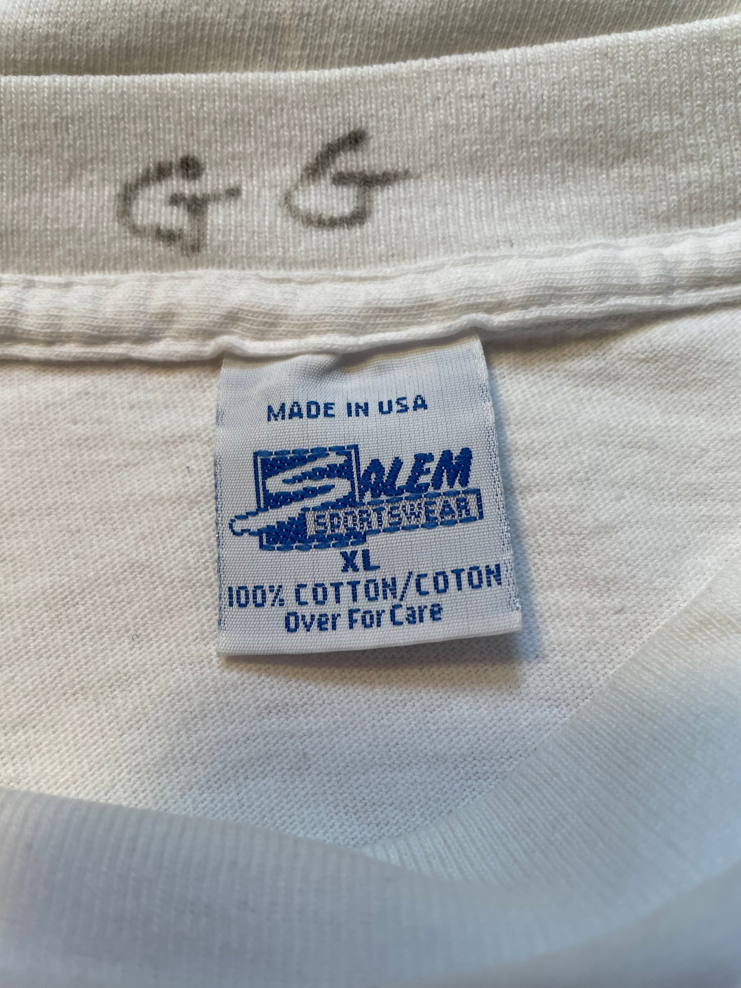 1991’ CHICAGO BULLS  Made in USA Size XL Vintage NBA T- Shirt / K2903