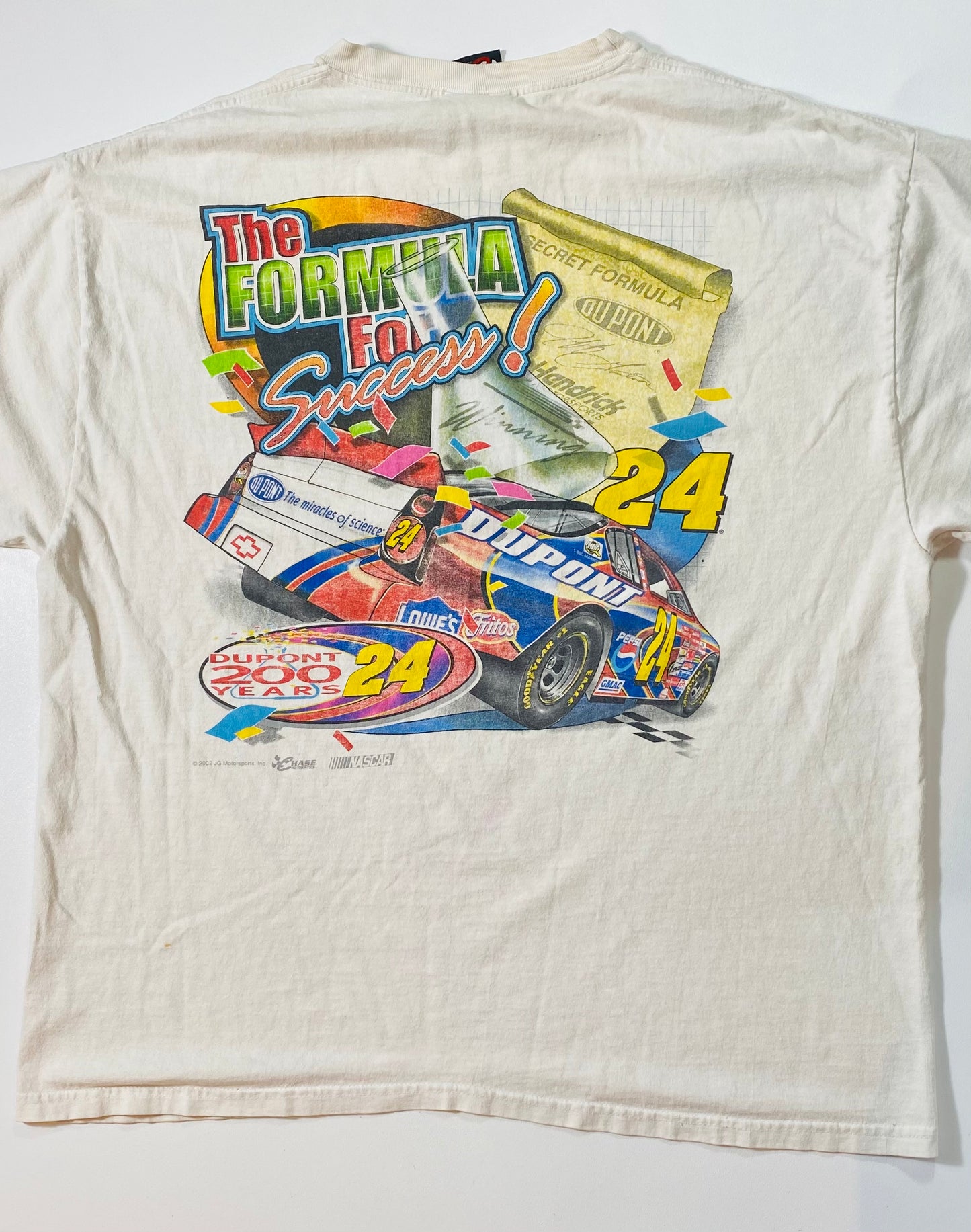 2002 NASCAR Size L Vintage Racing T-shirt / 6942