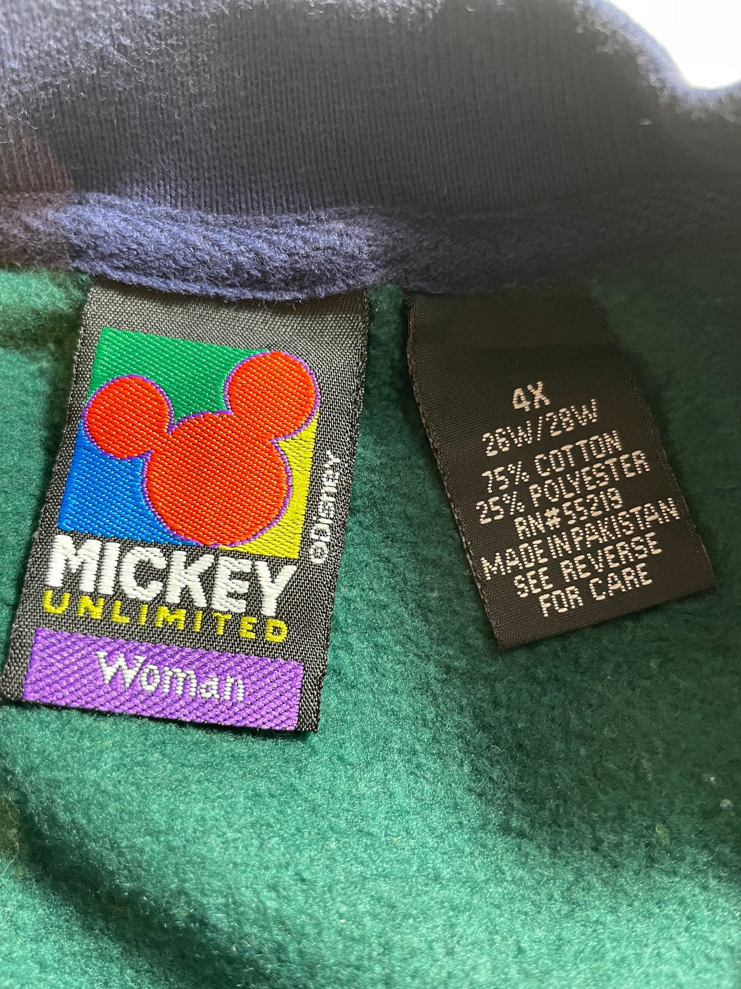 90's DISNEY MICKEY Size Ladies XXL Vintage Sweat-Shirt / K1359