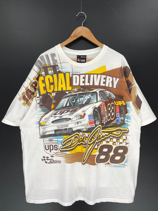 00’ NASCAR DALE JARRETT Size XL Vintage Racing T-shirt / 9401