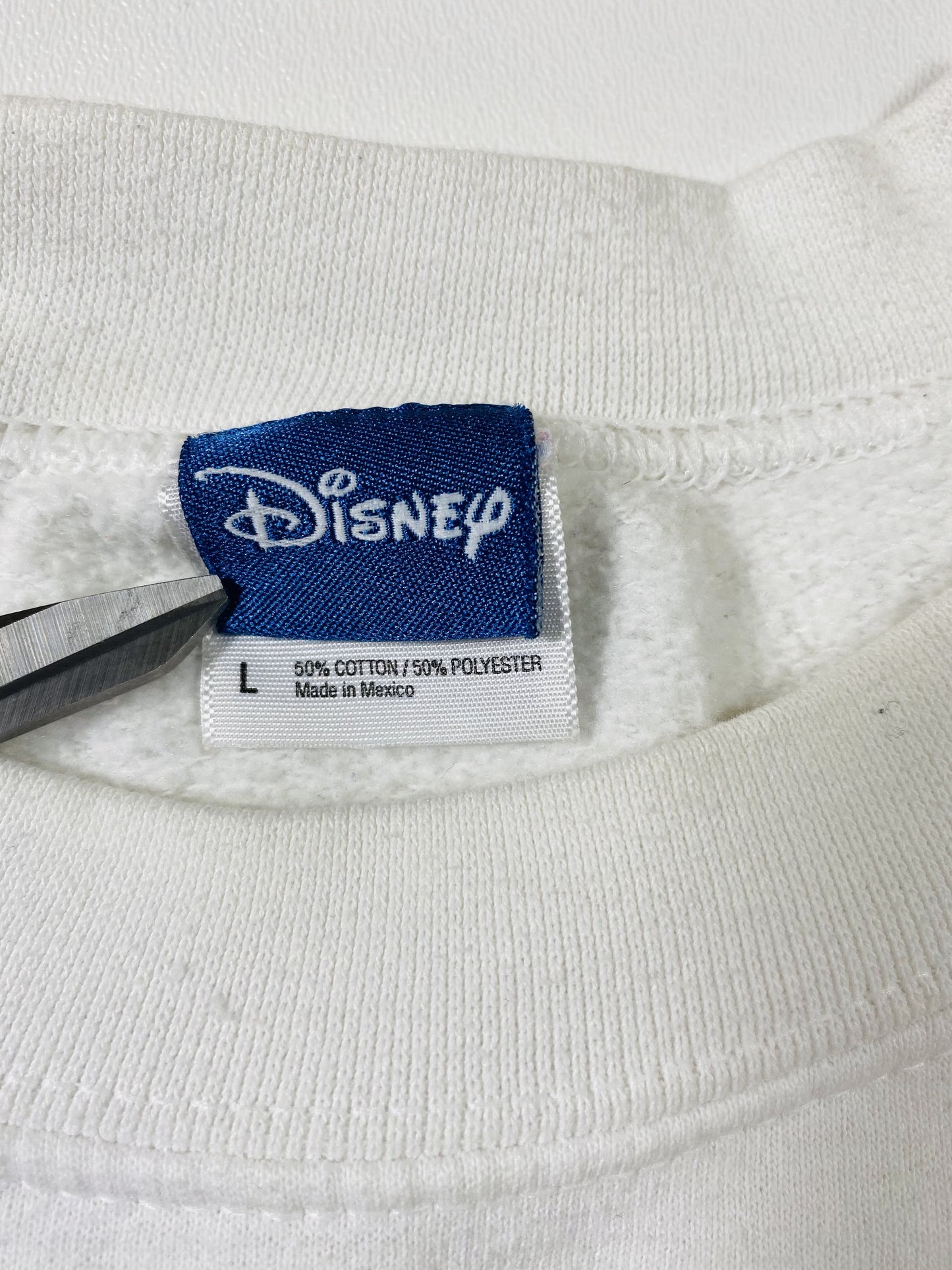 00' DISNEY PETER PAN TINKER BELL Size L Vintage Sweat-shirt / K5648
