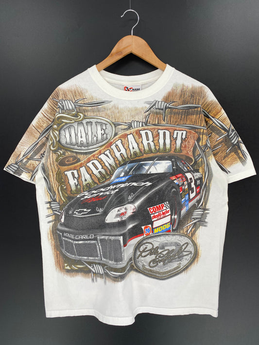 00’ NASCAR DALE EARNHARDT Size L Vintage Racing T-shirt / 9456