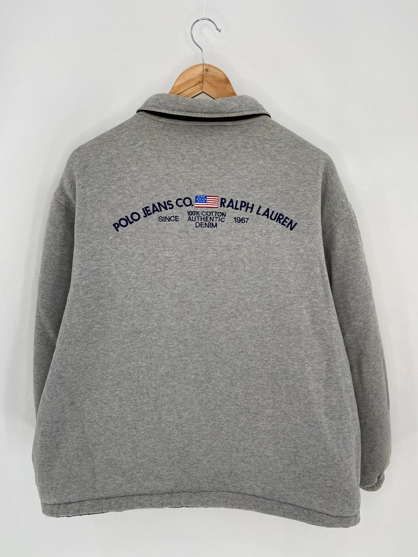 Vintage POLO JEANS RALPH LAUREN Reversible Size L Nylon Jacket/ K7442