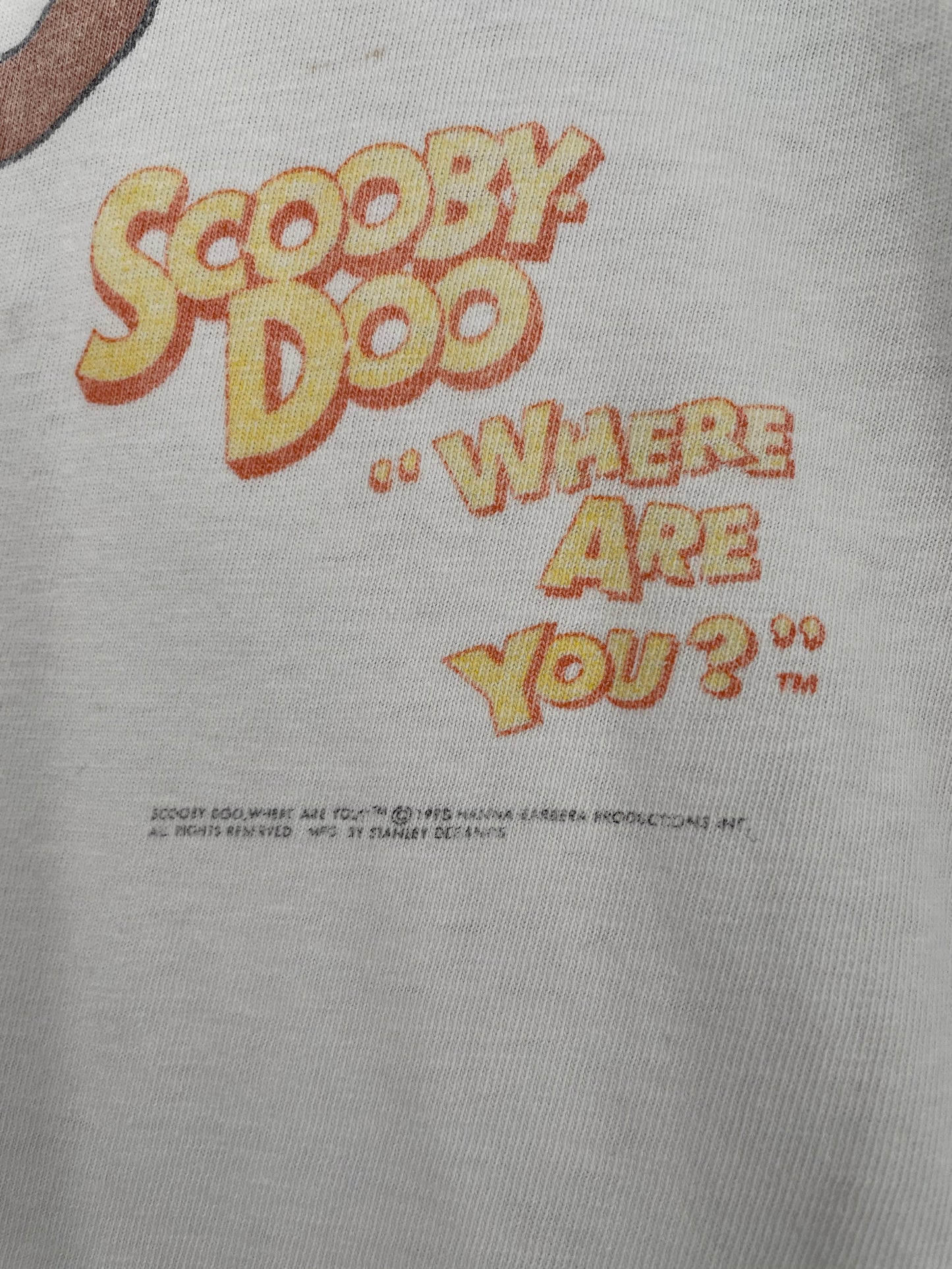 1995 SCOOBY DOO Made in USA Size L Vintage T-shirt / 9196