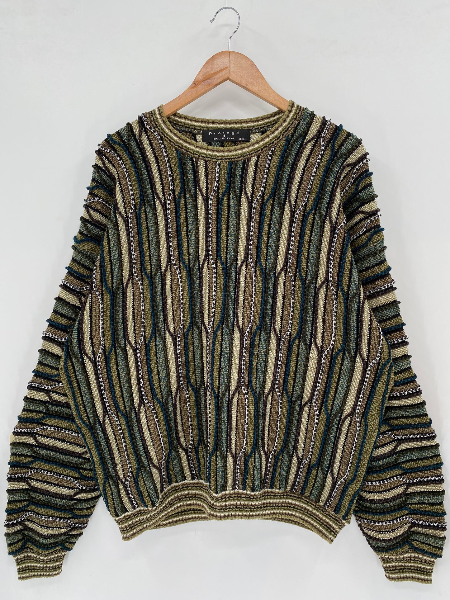 Vintage 3D COOGI- Style Size XXL Knit Sweater / K1686