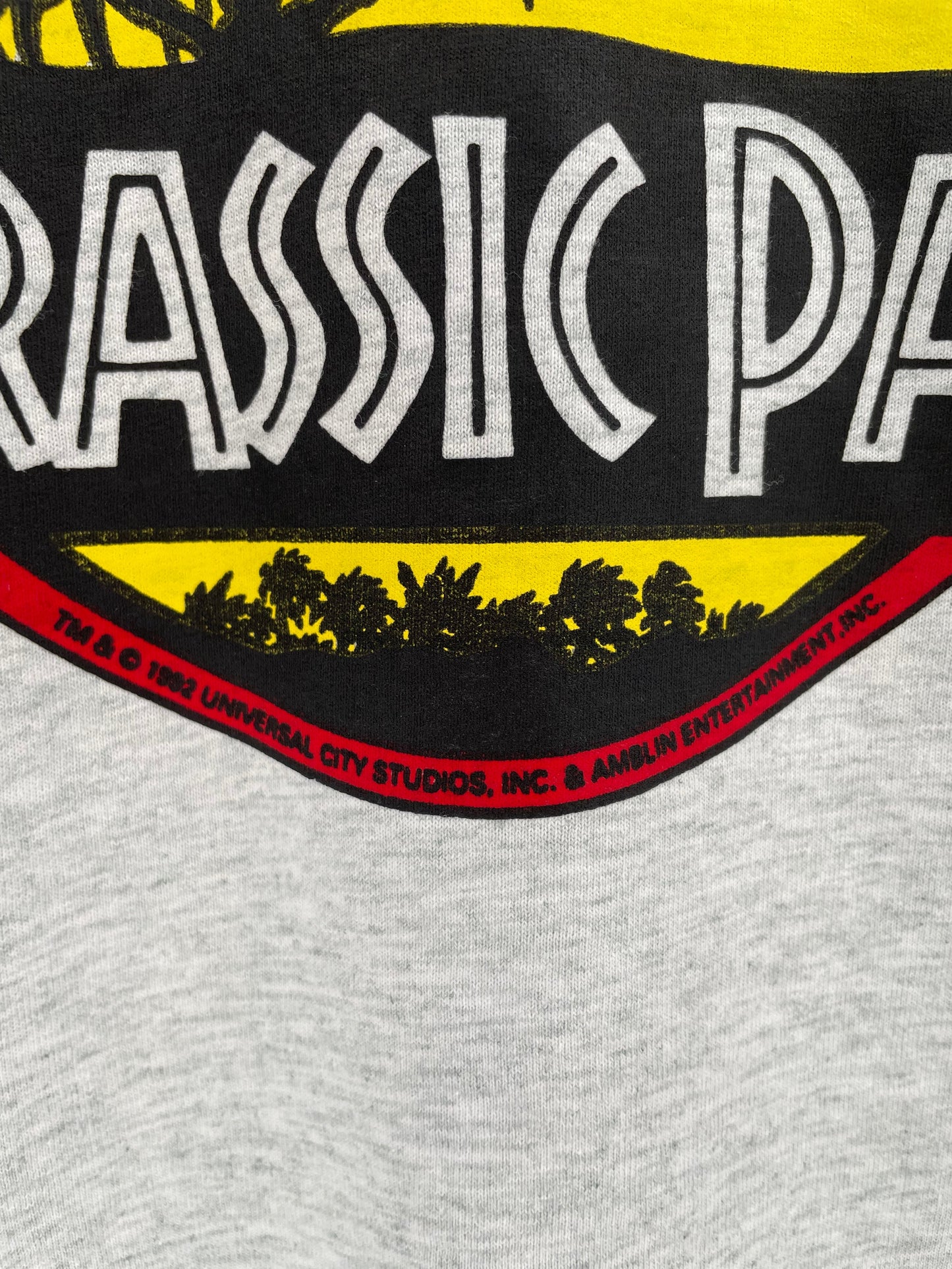 1992 JURASSIC PARK Made in USA Size XL Vintage T-Shirts / K9907