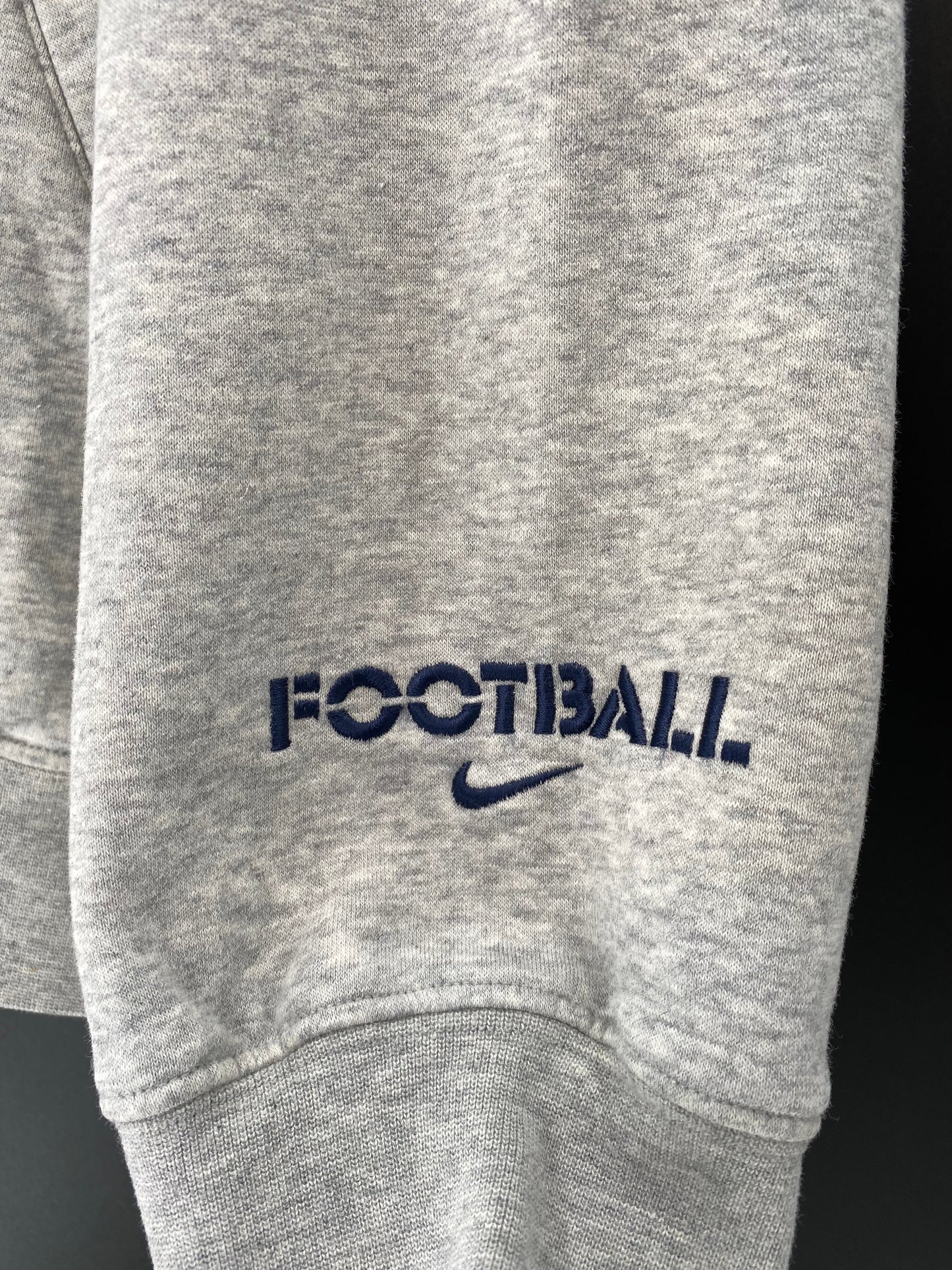 00’ NIKE FOOTBALL Size L Vintage Hoodie Sweat-shirt / E795