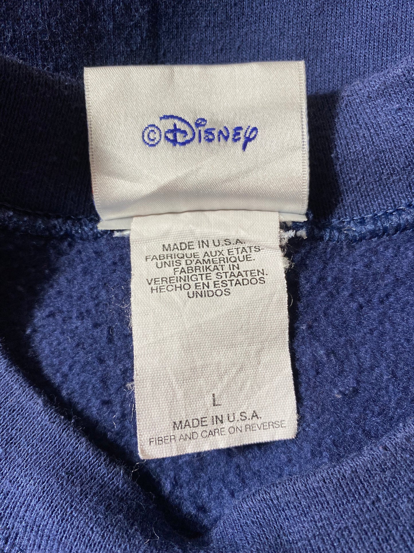2001’ DISNEY CRUISE LINE Made in USA Size L Vintage Sweat-shirt / k2017