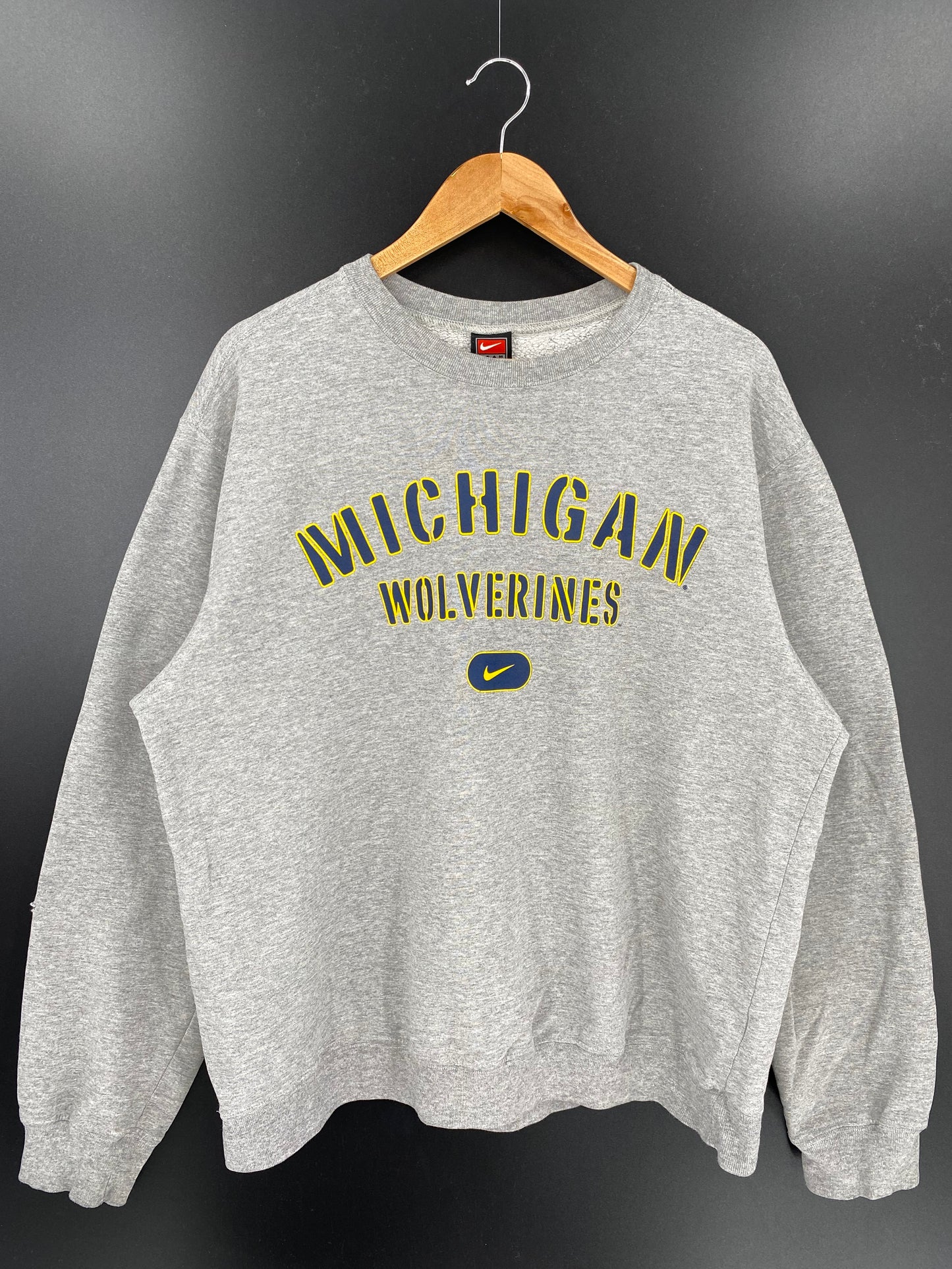 00’ NIKE MICHIGAN Made in USA Size L Vintage Sweat shirt / K119
