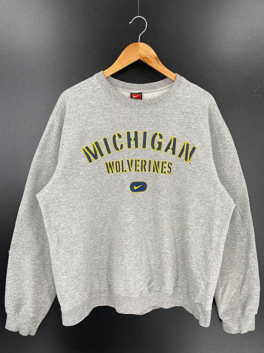 00’ NIKE MICHIGAN Made in USA Size L Vintage Sweat shirt / K119