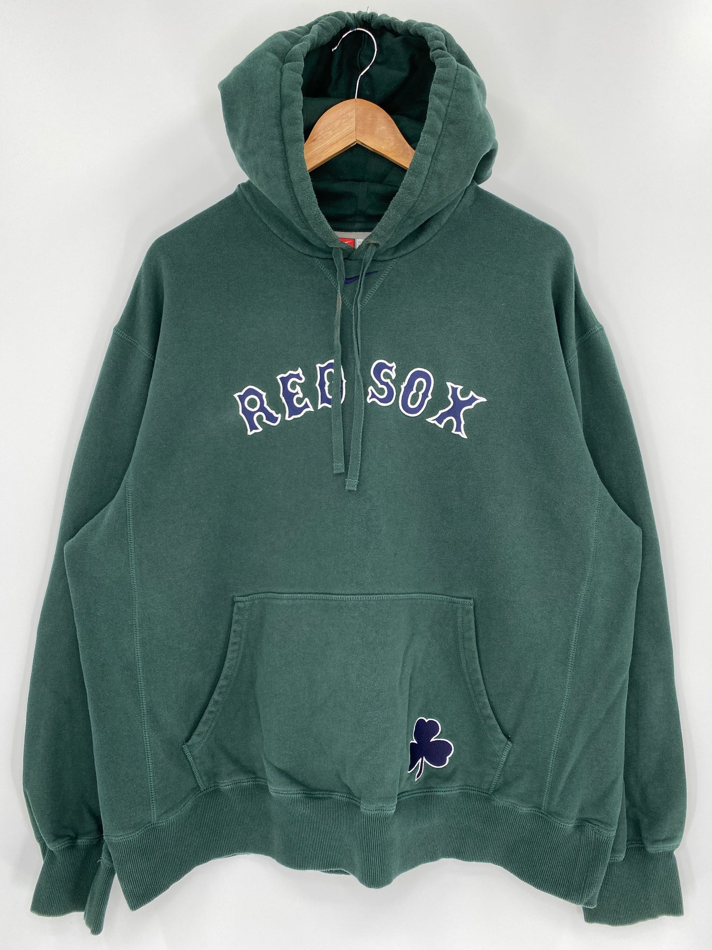 00’ NIKE RED SOX Size XL  Vintage MLB Hoodie Sweat shirt / 9619