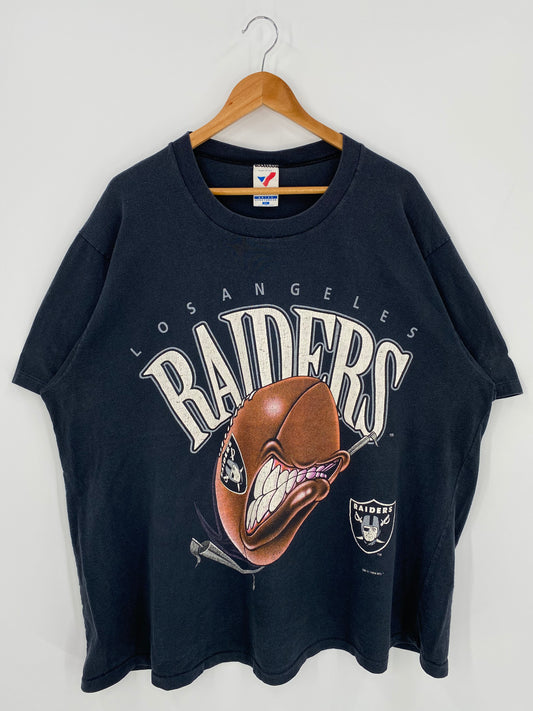 1994 LOS ANGELES RAIDERS MADE IN USA Size XXL Vintage NFL T-shirt / K832