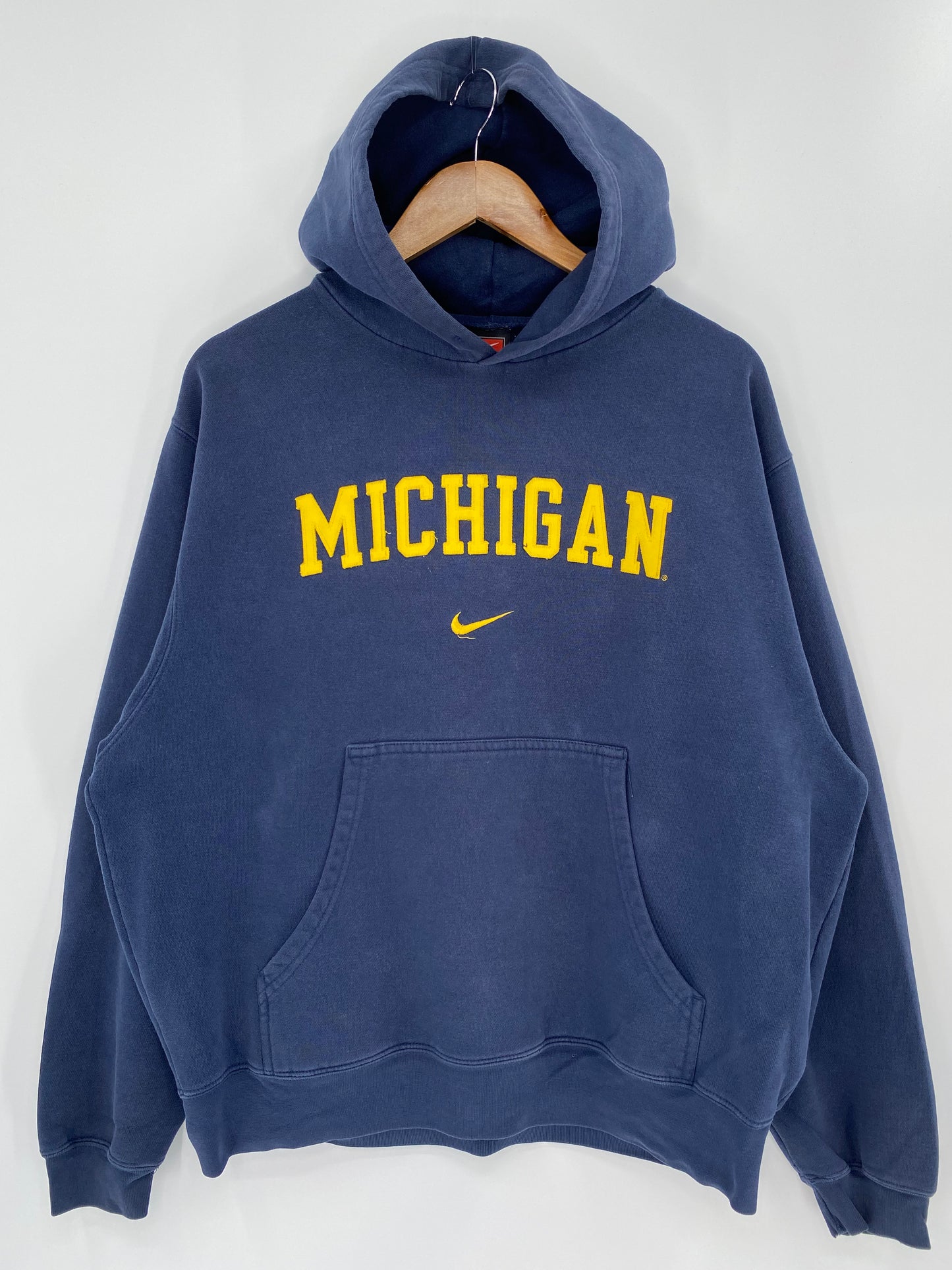00’ NIKE MICHIGAN Size M Vintage Hoodie Sweat shirt / K123