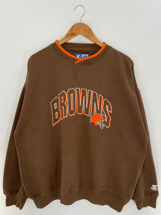90’s STARTER BROWNS Size XXL NFL Sweat-Shirt /  k2793